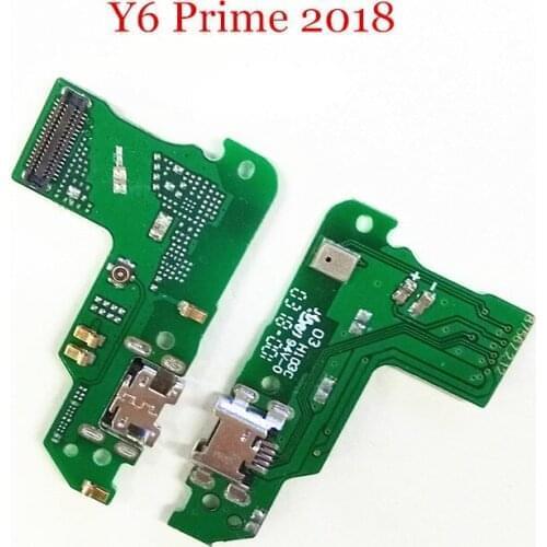 10pcs/Lot USB Charging Port Board Dock Charger Plug Connector Flex Cable For Huawei Y6 Prime 2018 / Y6 2018