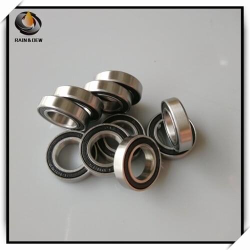 10Pcs S6702-2RS 15X2X14 mm Stainless Steel Ball Bearing 6702RS Ball Bearing Anti-rust bearing