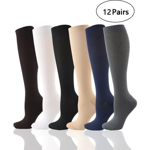 Compression Socks for Women and Men Relief Leg Pain Prevent Varicose Veins Fit Leg Edema Patients,Fit Athletic, Running, Fitness