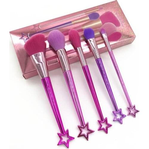 5Pcs Best Professional Makeup Cosmetic Brushes Set Kit Tool Include Eye Shadow Repair High Gloss Foundation Powder Blush Brush