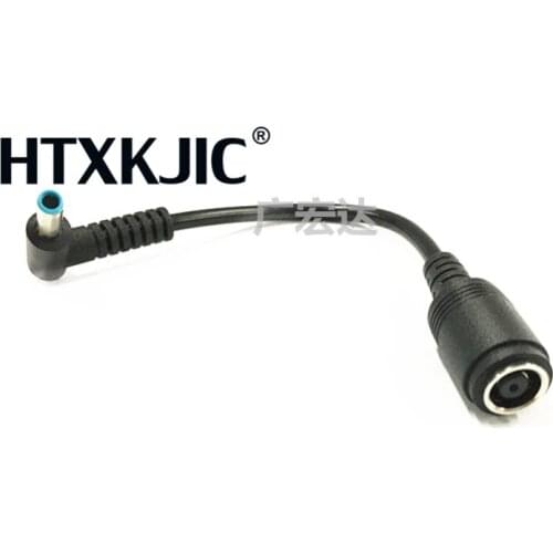 7.4*5.0 mm to 4.5*3.0 mm with Pin Bule DC Power Charger Cable Adapter for HP Ultrabook 10pcs