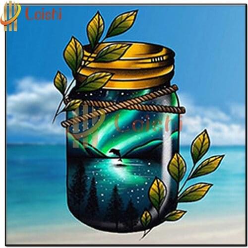 Diamond Painting Drift bottle art, handmade gifts for children mosaic full square/round diamond embroidery rhinestone painting
