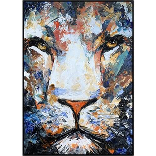 Diy Diamond Painting Cross Stitch Animal Colorful Lion Picture Of Diamond Mosaic Diamond Embroidery Home Goods Wall Art Decor