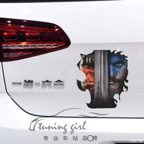 Car Stickers Warcraft Game Creative Funny Decals Waterproof Reflective PVC Auto Tuning Styling 16x14cm D10