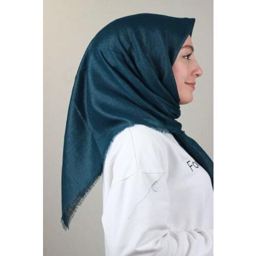 BONJELA SHİNE FLAT SILVERY LINEN SCARF-DESEN-02-RENK-26