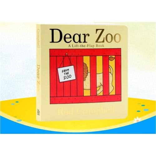 3-6 years old 1 book/set Dear Zoo 3D book English Picture Book Baby Early education book Childhood learning reader book