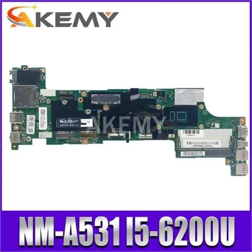 For Lenovo ThinkPad X260 Notebook Motherboard BX260 NM-A531 CPU i5 6200U 100% test work FRU 00UP190 01EN193 01HX027