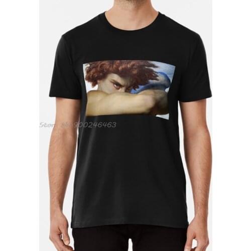 Fallen Angel (Detail) T Shirt Alexandre Cabanel Rennaisance Cherub Angel Renaissance Classic Tumblr Aesthetic Cute Baby Tshirt