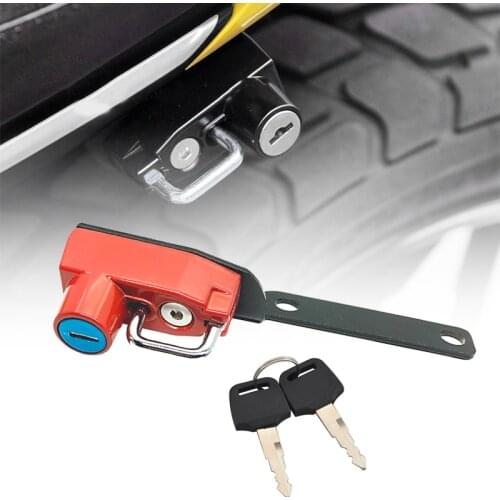 6 Color Motorcycle Helmet Lock Kit Anti-theft Security Aluminum with 2 Keys fits For HONDA CB650R CB 650R CB650 R 2018 2019 2020
