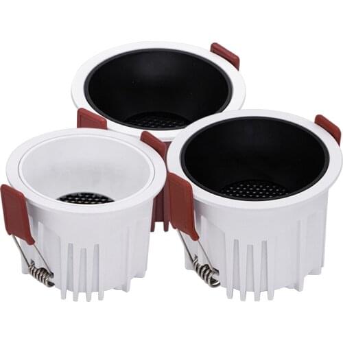 Round Frameless COB dimmable Recessed Downlight 5W 7W 9W 12W 15W 20W LED Ceiling Spot Light for Bedroom Living room Kitchen