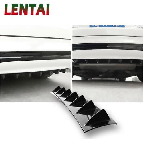 LENTAI For Renault megane 2 duster captur Mitsubishi asx lancer Ssangyong 1PC Car Rear Bumper Modified Spoiler Shark Fin Styling