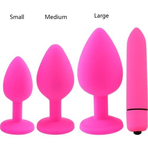 Female Male Adult Toy Bullet Vibrator Unisex Anal Butt Plug Ass Massage Vaginal Masturbation Sex Toy for Women Sets Gay Couple