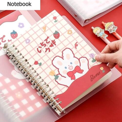 Office School Spiral Notebooks Stationery Cute Personal Binder Grid Journal Notebook Binder Organizer A5 B5 Notebook