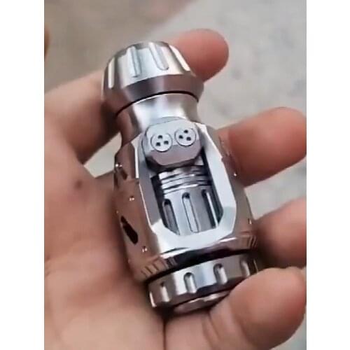 Sharp shark little boy pushing egg 2.0 little fat titanium alloy fingertip top creative adult decompression rotating toy