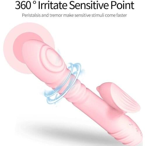 Fully Automatic Telescopic Flapping Stick Vibrator Sex Products for Women Heating Dildo Adults Clitoris Stimulator Erotic Toys