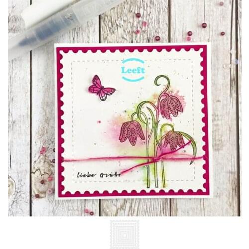 Torn Edge Square Dies Scrapbooking Stencil Template for DIY Embossing Paper Photo Album Greeting Gift Card Cut Die New