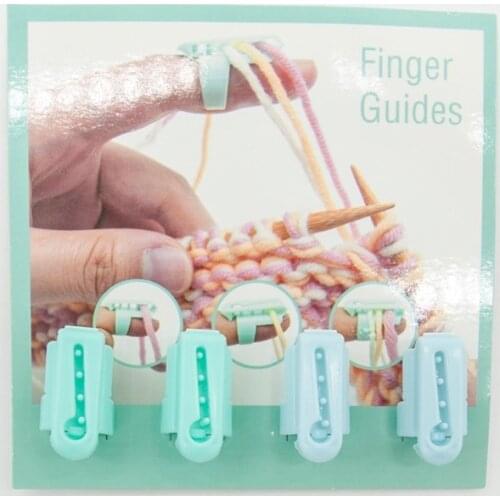 4pcs/set Finger Splitter Sweater Wool Knitting Tool 4 Yarn Guide Thimble Plastic Sewing Accessory