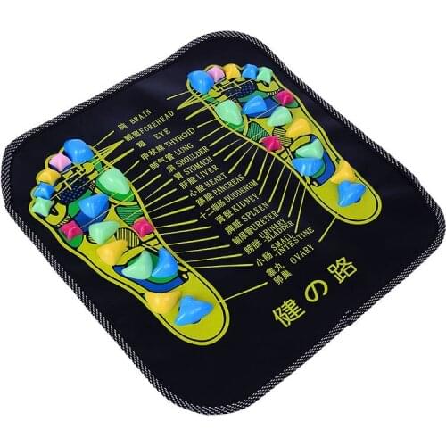 Reflexology Walk Stone Foot Leg Pain Relieve Relief Walk Massager Mat Health Care Acupressure Mat Pad massageador