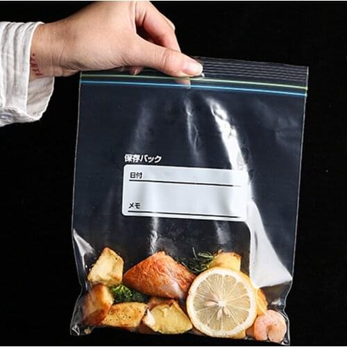 Food Preservation Bag Household Kitchen Refrigerator Sealed Bag Removable Fresh Ziplock Bag Small 40pcs Medium 40pcs Large 30pcs