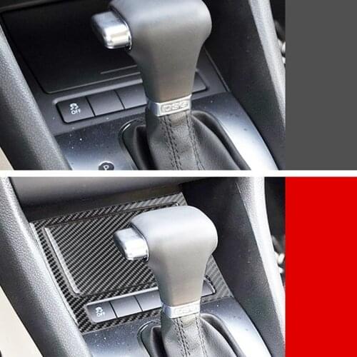 Carbon Fiber Texture Front Center Ashtray Storage Panel Cover Fit for Golf 6 MK6