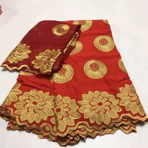 High Quality Embroidery Swiss Voile Lace 100% Cotton Fabric 2021 Latest French Tissu Africain Brode Coton Brocade Materials 5+2Y