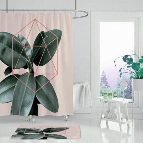 Bathroom Shower Curtain Night Beach Tropical Palm Trees Shower Curtains Home Bathroom Decor Bathroom Shower Curtain Doormat Set