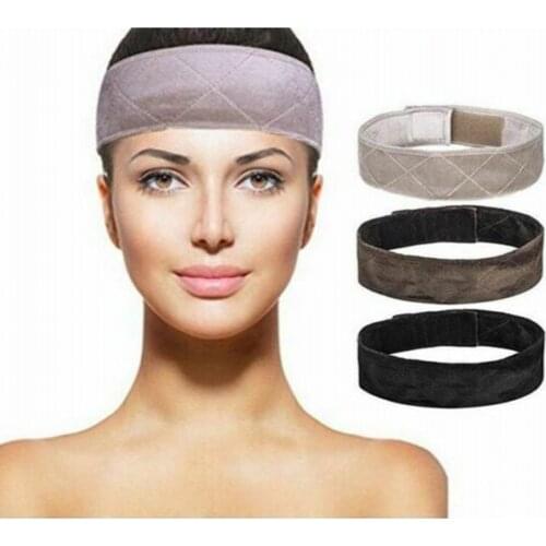 Velvet Wig Grip Band For Women Non-Slip Comfort Wig Grip Headband Scarf With Adjustable Velcro Fastener Grip Headband