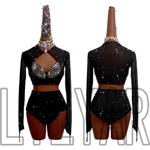 New Latin Dance Dress Competition Dress Costumes Skirt Performing Dress Adult Customize Children Red Matador Skirt Split Skirtes