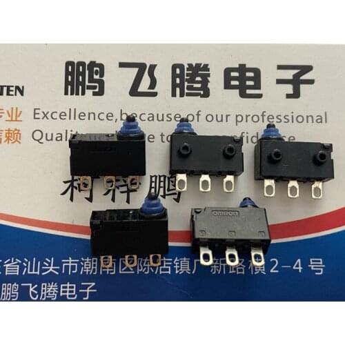 1PCS Japan Omron D2HW-EL201H Sealed Waterproof Dust Button Touch Switch Car Door Lock Micro Motion 3 Feet