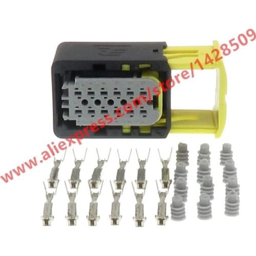 10 Sets 12 Pin Auto Urea Pump Plug Electrical Waterproof Connector For Bosch Wiring Harness Socket 2-1703639-1