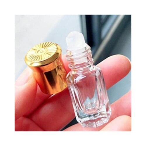 3ml Mini Glass Essential Oil Roller Bottles With Glass Roller Balls Aromatherapy Perfumes Lip Balms Roll On Bottles 20/50pcs