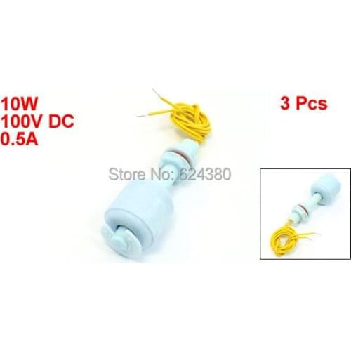3 Pcs / Lots x ZP5210 Fish Tank Pool Liquid Water Level Sensor Horizontal P.P PP Float Switch Blue