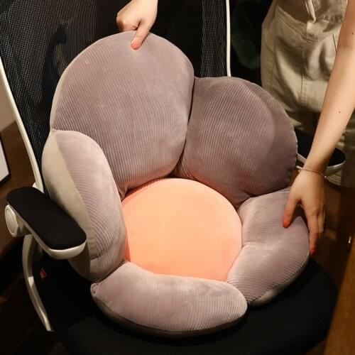 50/65cm Beautiful Semi-enclosed Flower Plush Pillow Cushion Kawaii Plant Flowers Sofa Chair Floor Mat Carpet Indoor Decor Gift