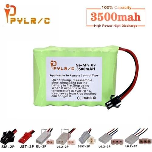 6v Rechargeable Battery For Rc toys Cars Tanks Robots Gun 3500mah Ni-MH Battery AA 6v 3500mah Batteries Pack For Rc Boat 1Pcs
