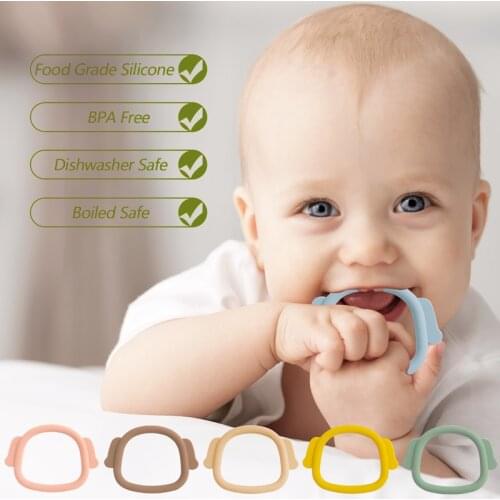 Customized Newborn Accessories Molars Soft Silicone Infant Baby Teether Toys Multiple Colour Childrens Products