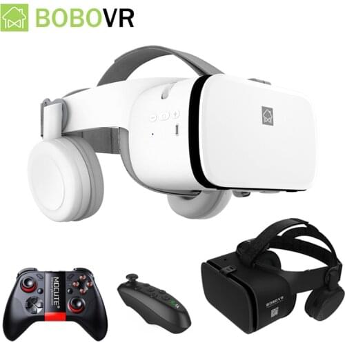 Bobo VR Z6 Smart 3D Casque Viar Bluetooth 3D Glasses Virtual Reality Headset Helmet Goggles Lenses for Phone Smartphone 4.7-6.2