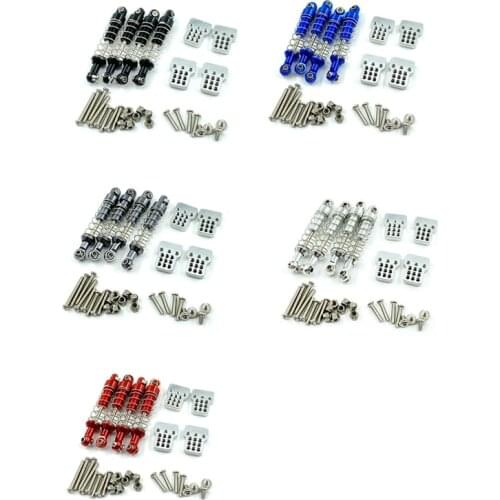 For MN D90 MN-90 MN99S WPL C14 C24 C34 RC Car Metal Shock Absorber with Extension Seat Upgrade Parts Accessories