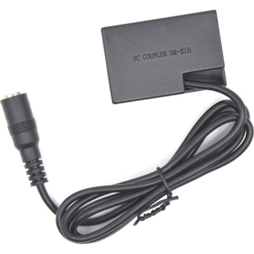 LP-E17 dummy battery DR E18 DR-E18 DC Coupler for Canon EOS Rebel T7i T6i 760D 8000D T6s KISS X8i 77D 200D 250D 9000D