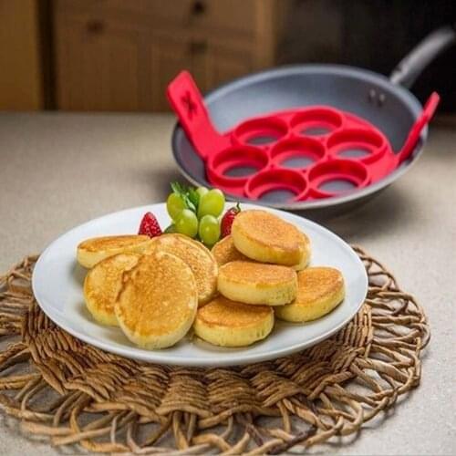 Creative Pancake Maker Silicone Poached Egg Mold Square Round Mold Baking Tool