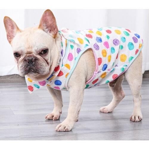 Summer Dog Cat Clothes Fashion Dogs Hoodies French Bulldog Sphinx Cool Clothes Puppy Cat Tshirt Vest For Dog Mascotas Pug York