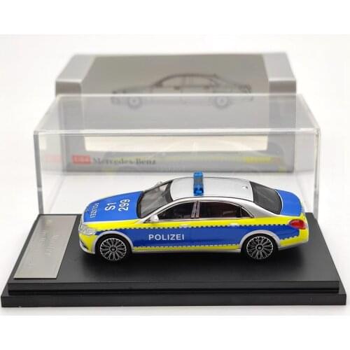 Master For S-Class Maybach S600 Polizei Diecast Model Collection Toys Car 1:64 Gifts