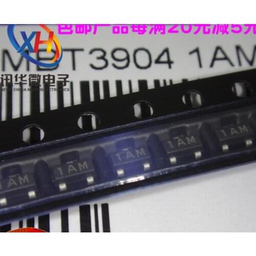 Xinyuan 100PCS/LOT MMBT3904 SOT23 3904 SOT 2N3904 SMD SOT-23 1AM new transistor