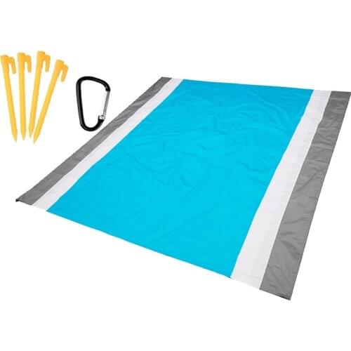 Beach Blanket Sandproof Waterproof 79 x 83Inch Oversized Lightweight Beach Mat Extra Large Picnic Blanket for 4-7 Adults