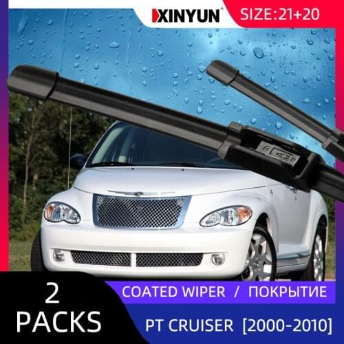 Coated wiper Front Wiper Blades For Chrysler PT Cruiser 2000-2010 Windshield Windscreen Rear Window 21"20"