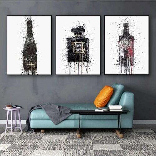 Home Decor Posters For Living Room Framework Canvas HD Prints Pictures Vogue Perfume Bottle Modular Nordic Wall Art Paintings