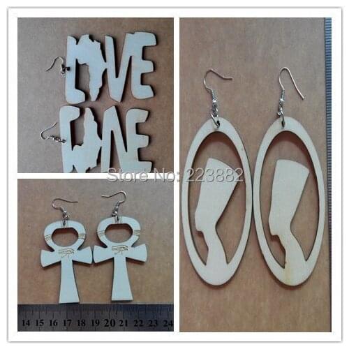 Most Popular African Ankh Shape Earrings can mixed 3 shapes