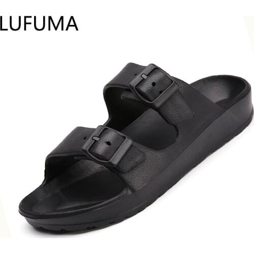 Summer Men Sandals Fashion Couples Beach Sandals Anti-Slip Lightweight Clogs Men Comfortable Jelly Sandal Unisex Garden Slippers