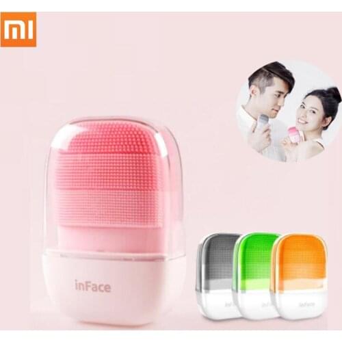 InFace Offical Facial Cleaning Brush Mijia Deep Cleansing Face Waterproof Silicone Electric Sonic Cleanser