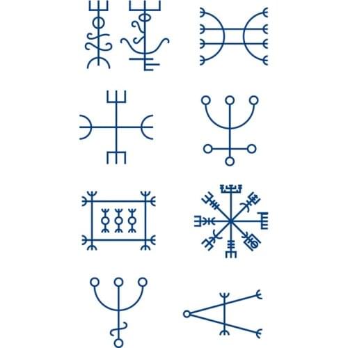 Symbol/Free speed/Wealth from God/angel/constellation Lasts 15 Days Waterproof Temporary Tattoos Men Flash Tatoo Fake Tattoo