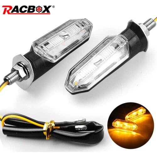 Motorcycle LED Turn Signal Light Indicator Flashing Signaling Lamp 10MM Universal Turn Signal Amber Light Motorcycle Accessories